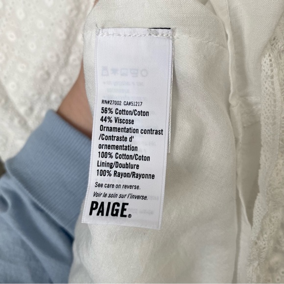 Paige Nahla Tiered Eyelet Mini Dress - Picture 7 of 9